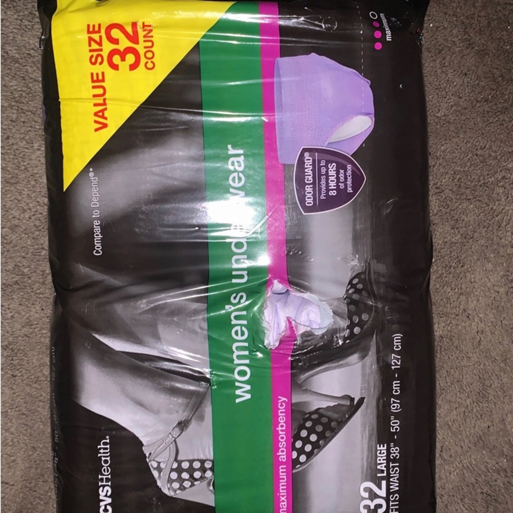 Disposable underwear (similar to Depends)